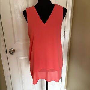 Michael Kors Coral Sleeveless Blouse